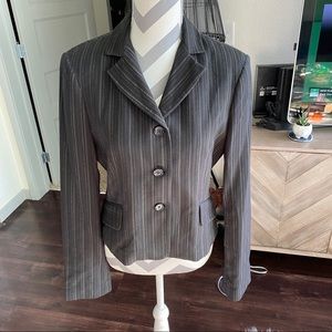 NWT BCBG brown striped blazer S
